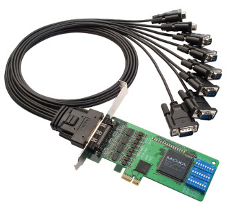 MOXA RS-232 carte PCI Express série, 8 Port