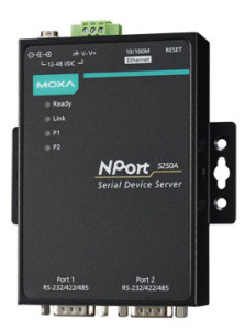 MOXA Serveur Serial Device, 2 ports, RS-232/422/485