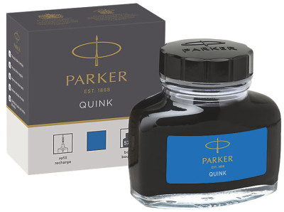 PARKER Flacon d'encre QUINK, contenu: 57 ml, bleu noir