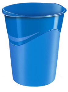 CEP Corbeille à papier GLOSS, 14 litres, bleu océan