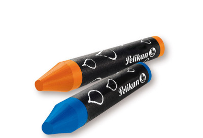Pelikan Crayons de cire épais 666/8WL, rond, soluble dans l'