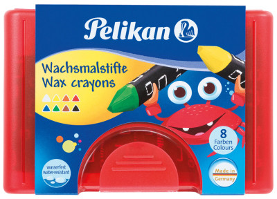 Pelikan Crayon de cire épais 665/8, rond, résistant à l'eau,