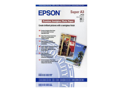 Epson : PAPIER Photo PREMIUM SEMI GLACE A3+ 251G/M