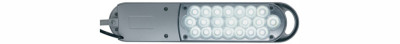 MAUL lampe de bureau LED MAULatlantic, pied serrage, blanc