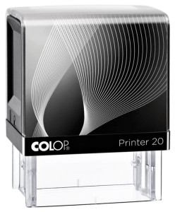 COLOP tampon automatique Printer 20, 4 lignes, blanc, avec