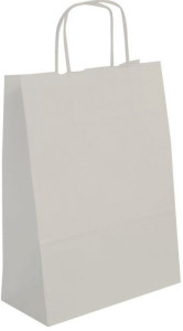 agipa Sac cadeau, (L)180 x (P)80 x (H)210 mm, kraft blanc