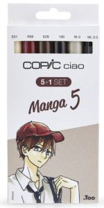 kit COPIC marqueur ciao 5+1, Manga 5