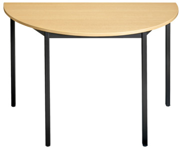 SODEMATUB Table universelle 148RHN, 1400 x 800, hêtre/noir