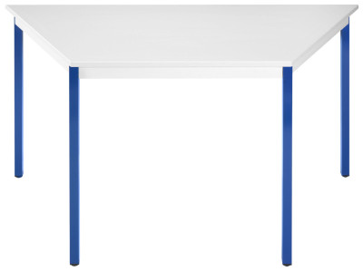 SODEMATUB table de réunion126DRGBL,demi-rond,gris clair/bleu