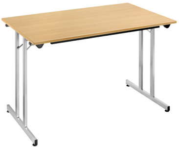 SODEMATUB Table pliante TPMU126WA, 1.200 x 600 mm, wenge/alu