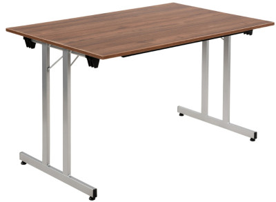 SODEMATUB Table pliante TPMU126WA, 1.200 x 600 mm, wenge/alu