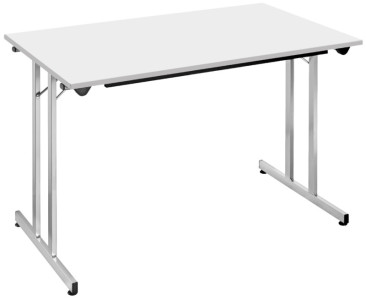 SODEMATUB Table pliante TPMU127WA, 1.200 x 700 mm, wenge/alu