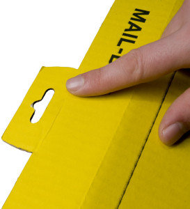 smartboxpro Carton d'expédition MAIL BOX, taille: M, jaune