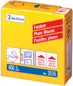 AVERY Zweckform pastilles adhésives-photos, 12 x 12 mm,
