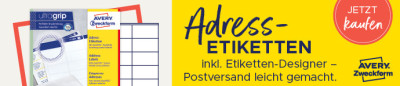 AVERY Zweckform étiquettes adresse QuickPEEL, 63,5 x 33,9 mm