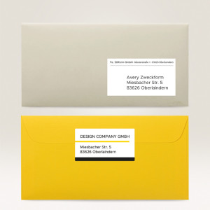 AVERY Zweckform Etiquettes adresses transparents, 45,7 x