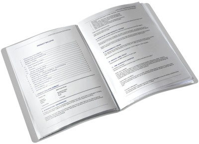 LEITZ Protège documents Style, format A4, PP, rouge grenat