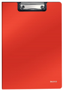 LEITZ porte-bloc à rabat Solid, Polyfoam, rouge clair,