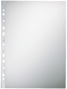 LEITZ pochette perforée, format A4, PP, transparent, 0,08 mm