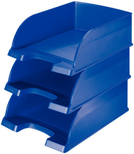 LEITZ bac à courrier Plus Jumbo, A4, en polystyrène, bleu