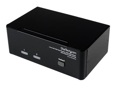 Startech : 2 PORT DVI VGA DUAL MONITOR KVM SWITCH USB avec AUDIO