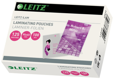 LEITZ pochette de plastification pour cartes de visite 60x90