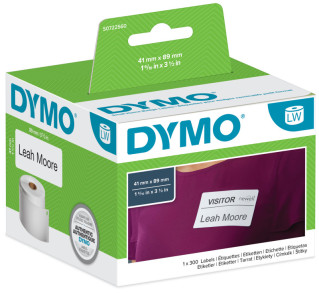 DYMO Etiquettes pour badges, 89 x 41 mm