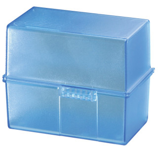 HAN Boîte à fiches, A7 paysage, plastique, bleu