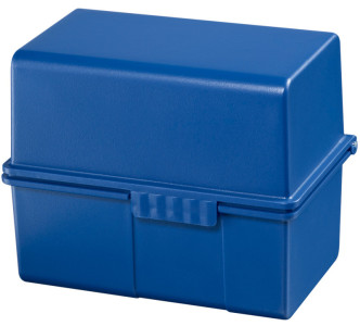 HAN Boîte à fiches, A7 paysage, plastique, bleu translucide