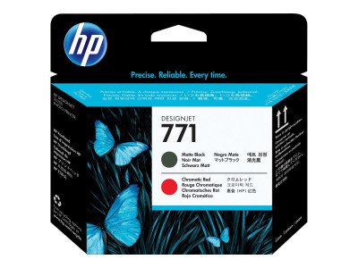 HP : PRINT HEAD NO 771 MATT-BLACK CHROMATIC RED DESIGNJ