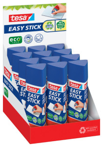 tesa ecoLogo Easy Stick bâton de colle, 25 g, présentoir cmp