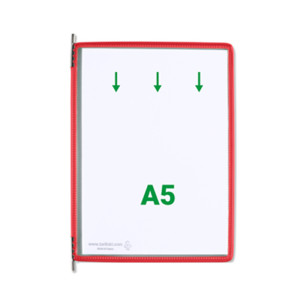 tarifold tdisplay Plaque pochette pivotante, A4, rouge