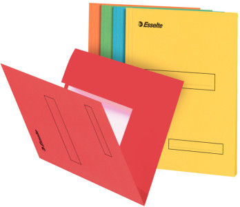 Esselte Sous-dossiers, format A4, en carton, 160g/m2, jaune