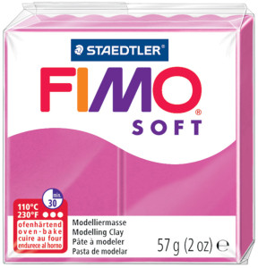 FIMO Pâte à modeler SOFT, à cuire, bleu brillant, 57 g