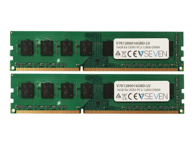V7 : 2X8GB kit DDR3 1600MHZ CL11 DIMM PC3L-12800 1.35V