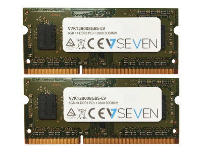 V7 : 2X4GB kit DDR3 1600MHZ CL11 SO DIMM PC3L-12800 1.35V