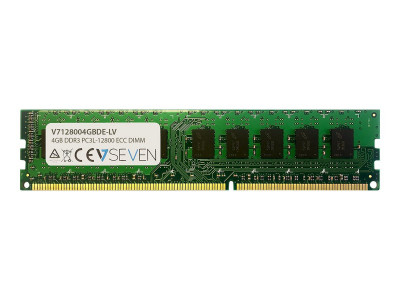 V7 : 4GB DDR3 1600MHZ CL11 ECC DIMM PC3L-12800 1.35V