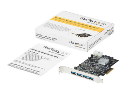 Startech : 4PORT USB 3.1 PCI-E card avec TWO 10GBPS DEDICATED CHANNELS