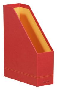 RHODIA Porte-revues, en similicuir, A4, orange