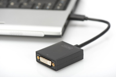 DIGITUS adaptateur graphique USB 3.0  - DVI, USB à DVI,noir