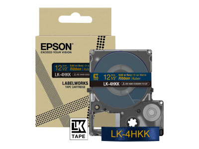 Epson : TAPE - LK4HKK RIBBON GOLD /NAVY 12/5