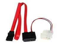 Startech : 20IN SLIMLINE SATA FEMALE TO SATA W/ LP4 POWER cable ADAPTER