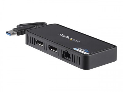 Startech : USB TO DUAL DISPLAYPORT MINI DOCKING STATION 4K GBE USB 3.0