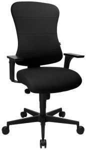 chaise pivotante de bureau topstar « Confort nature », noir