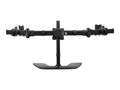 Startech : TRIPLE MONITOR DESKTOP STAND STEEL - pour UP TO 27IN MONITORS