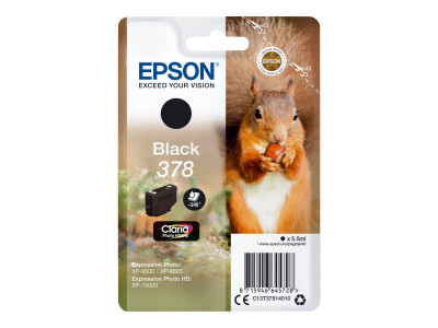 Epson : SINGLEpack BLACK 378 CLARIA Photo HD INK
