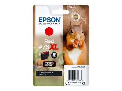 Epson : SINGLEpack RED 478XL CLARIA Photo HD INK