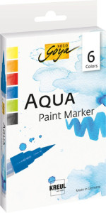KREUL Aqua Marqueur peinture SOLO Goya, Set 6er