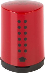 simple, aiguiseur GRIP Faber-Castell 2001 Mini, bleu / rouge