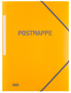 Postmappe Elbe, DIN A4, PP, transparent-Gelb